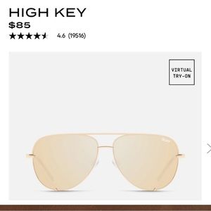 Quay High Key Gold Aviators